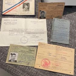 Dossier original complet - Combattant Volontaire de la R&eacute;sistance (CVR) - Alfred Ludovic Jean Coline