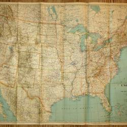 Carte am&eacute;ricaine &laquo; USA &raquo; de 1933. by