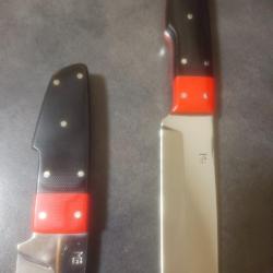 Set couteaux de chasse pour pr&eacute;parer la venaison  G&eacute;rard Masse !!