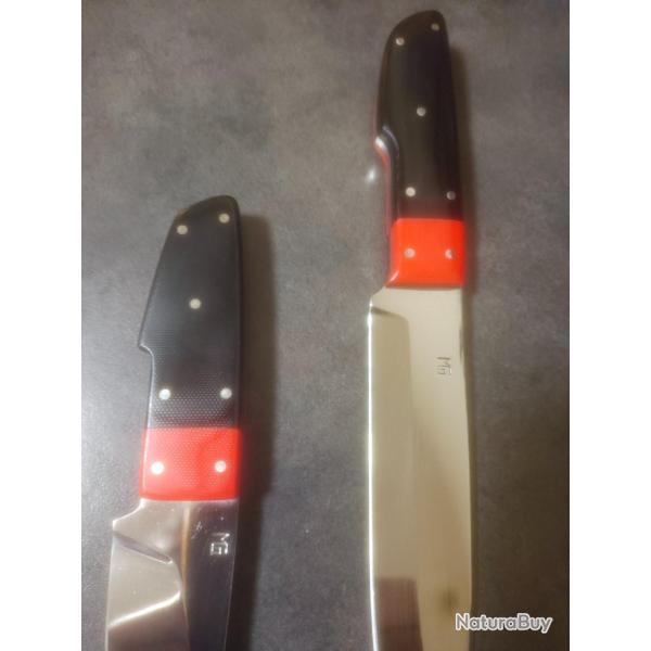Set couteaux de chasse pour pr�parer la venaison  G�rard Masse !!