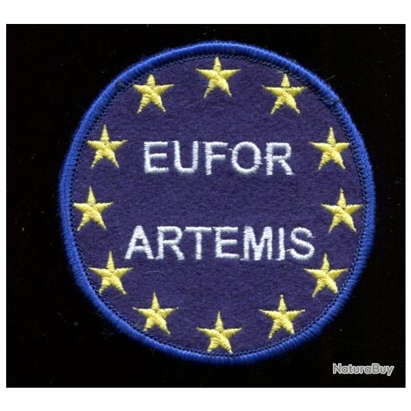 Patch mission Artemis op�ration militaire Europ�enne au CONGO -   PORT COMPRIS EN FRANCE - N� 3