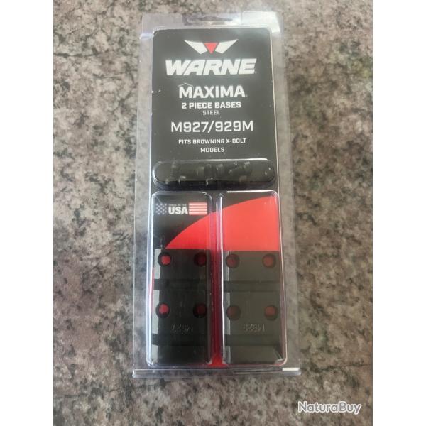 Embase Warne pour Carabine browning X bolt