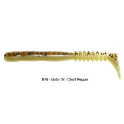 Leurre Reins Rockvibe Shad 2" - 5cm B48 - Motor Oil Pepper