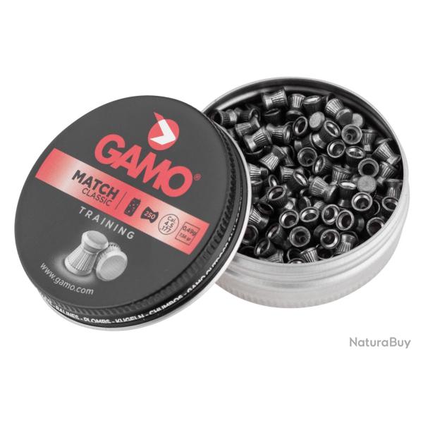 Plombs MATCH CLASSIC 4,5 mm - GAMO Match Classic x250 - Ref G3000 - EAN 793676024851