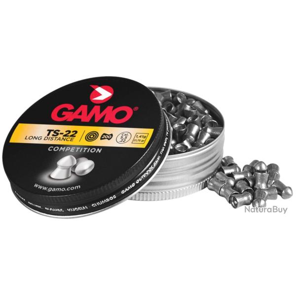 Plombs TS-22 Longue distance 5,5 mm - GAMO - Ref G3850 - EAN 793676093352
