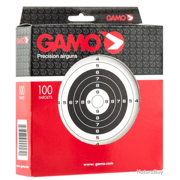 Paquet de 100 cibles cartonn�es 14 X 14 - GAMO - Ref G5100 - EAN 793676000251