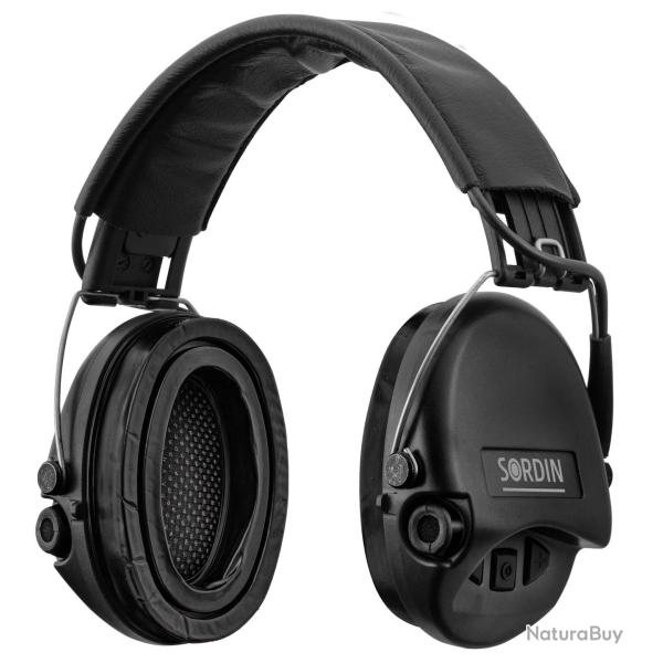 Casque actif SUPREME PRO NOIR - SORDIN + COUSSINETS CASQUE ACTIF SUPREME PRO NOIR - MS - Ref SOR500N