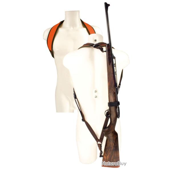 Niggeloh Bretelles Sac � dos �TITAN II� N�o Orange TITANI II - Ref N1401 - EAN 4250057202643