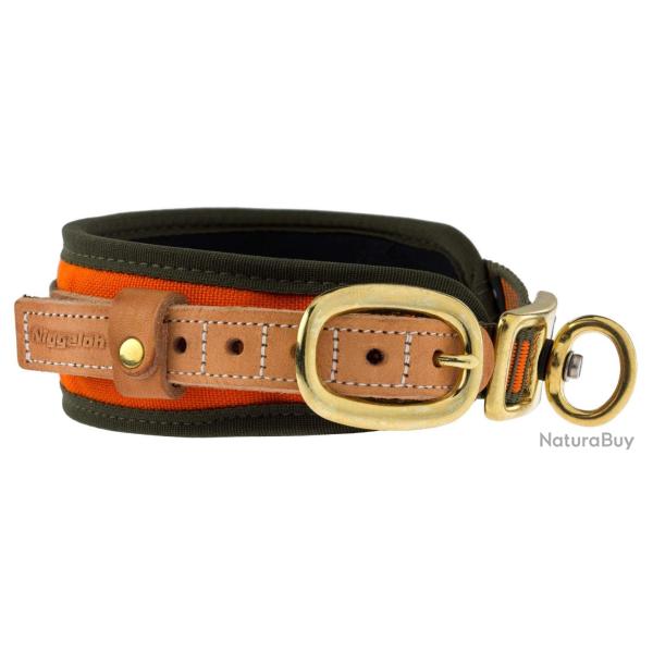 Niggeloh Collier Chien de Sang Orange Fluo 011100020 NIG Collier Chien de Sang Orange Fl - Ref N2405