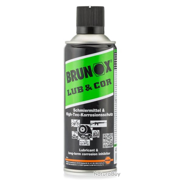 Lubrifiant Brunox Lub & Cor en a�rosol 400ml A�rosol 100 ml - Ref EN6535 - EAN 7610567954024