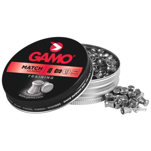 Plombs Match classic 5,5 mm - GAMO MATCH CLASSIC GAMO - 5,5 mm stri� - Ref G3400 - EAN 793676011318
