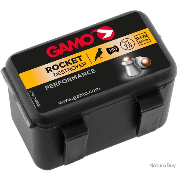 Plombs Rocket Destructor 4,5 mm / 5,5 mm - GAMO Plombs ROCKET DESTRUCTOR 5,5 mm - Ref G3520
