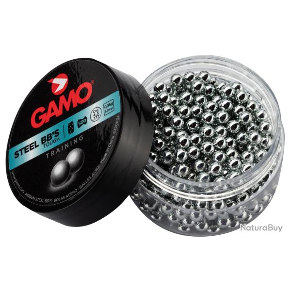 Billes rondes Gamo Steel BB's 4,5 mm - GAMO - Ref G3760 - EAN 793676076331