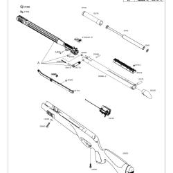 Pi&egrave;ces d&eacute;tach&eacute;es GAMO HPA IGT 19.9J 4.5 mm 40552 - Canon Black Maxxim 4.5mm - Ref G640552