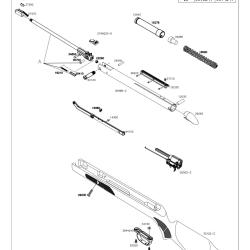 Pi&egrave;ces d&eacute;tach&eacute;es GAMO Hunter 440 AS 19.9J 4.5 mm 33122 - Gamo Crosse - Ref G633122