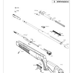 Pi&egrave;ces d&eacute;tach&eacute;es Gamo CFX Royal 4.5 mm 90317 - Gamo Ressort Levier Culasse Cfx - Ref G690317