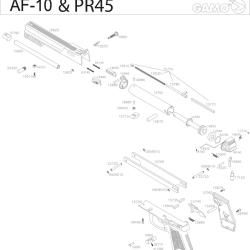 Pi&egrave;ces d&eacute;tach&eacute;es Pistolet Gamo AF-10 & PR-45 Gamo Corps de Valve Special Af10 - Ref G618140