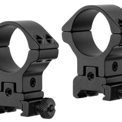 Colliers Sports Match pent&eacute;s ajustable diam. 30 mm - rail 21mm - haut - 0 &agrave; 50 MoA Col - Ref SPM2090