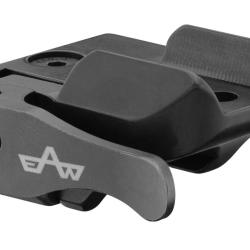 Montage basculant pour lunettes SR et ZM fixation &agrave; levier en deux pi&egrave;ces avec coude - Ref MEL601002