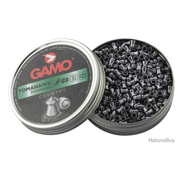 Plombs Gamo Tomahawk Expansion calibre 4.5 mm (.177) - GAMO Plombs Gamo TOMAHAWK XXL 750 - Ref G3352