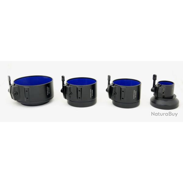 Rusan adaptateur monobloc pour clip-on vision thermique Rusan adaptateur CLIPON diam - Ref RARM52-47