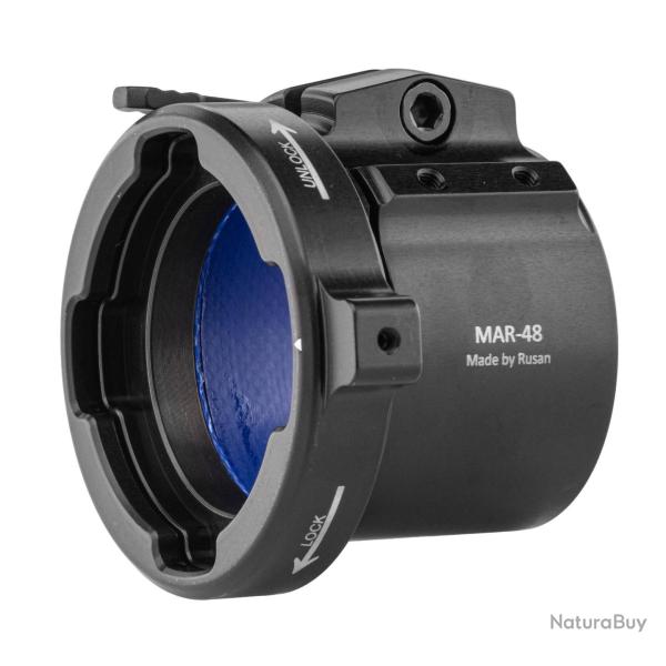 Adaptateur modulaire Rusan MAR � serrage par vis 64,5 mm Rusan MODULAR adaptateur CLIP - Ref RMAR-62