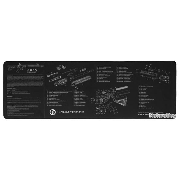 Schmeisser Tapis de Nettoyage AR15 90x30 cm Tapis nettoyage Schmeisser AR-15 - Ref SHZ002