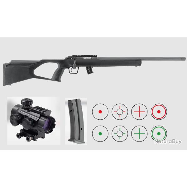 Promo Jusqu'au 07/08/26 UMAREX REGENT RBA 1 CAL 22LR 10 COUPS 20'' + RED DOT