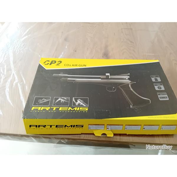 Pistolet  �  plombs Artemis Cp2 Black, calibre  4,5mm DIABOLO, neuf,  CO2