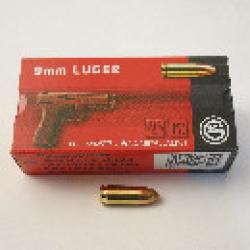 9 para LUGER Boite de 50 cartouches FMJ GECO cat&eacute;gorie B