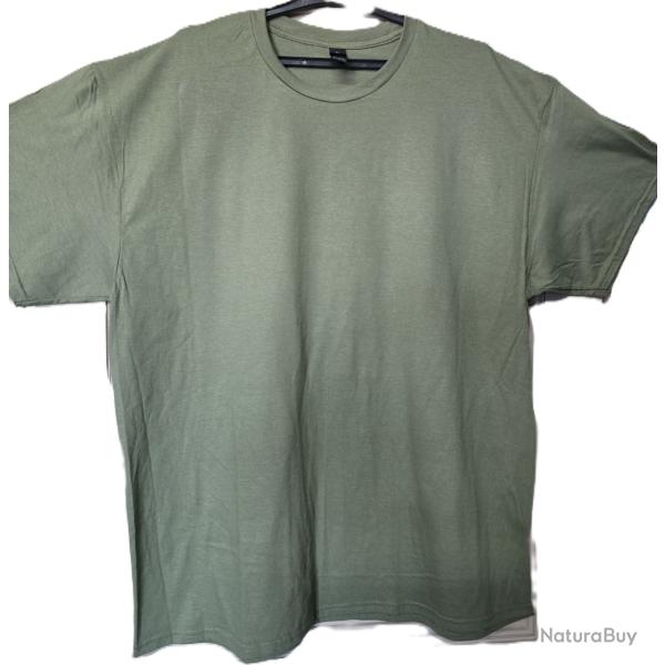 Tee-shirt vert th�me "chasse p�re fils"