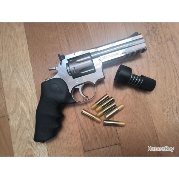 Revolver ASG Dan Wesson 715 - 4" Steel Grey Co2 Airsoft