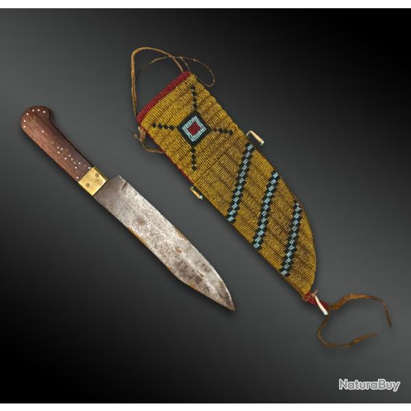 COUTEAU - Indiens Blackfoot (Pieds-Noirs), Grandes Plaines, Am�rique du Nord - Vers 1880