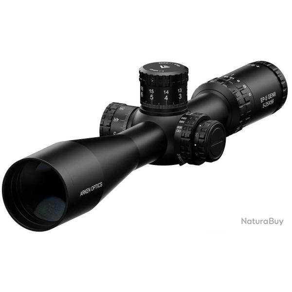 LUNETTE DE TIR LONGUE DISTANCE ARKEN EP-5 GENII 5-25x56 FFP RET.VPR-MOA