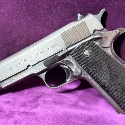 Pistolet DGFM (FMAP) Mod&egrave;le 1927 "Polic&iacute;a Mar&iacute;tima" calibre .45 ACP - Monomatricule