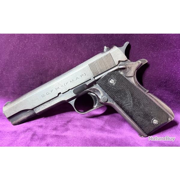 Pistolet DGFM (FMAP) Mod�le 1927 "Polic�a Mar�tima" calibre .45 ACP - Monomatricule