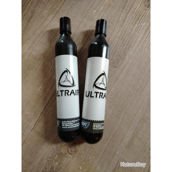 Lot de 2 Bouteilles de gaz CO2 de 88 gr pour T4E TC68 ou autres