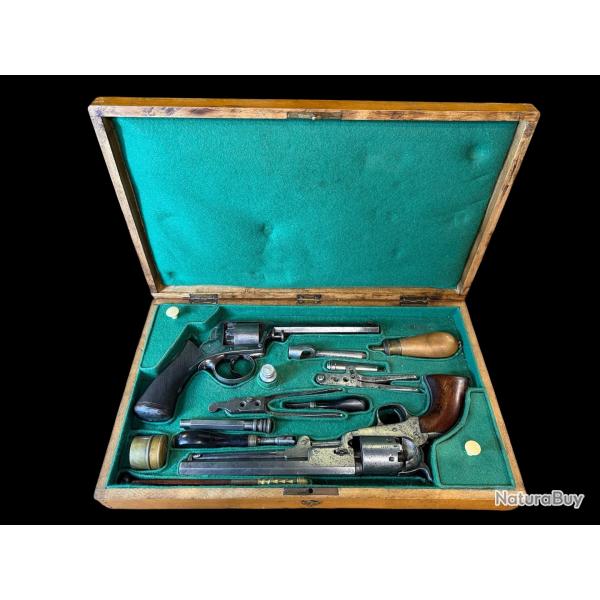 COFFRET REVOLVERS � PERCUSSION ADAMS/COLT 1851 NAVY