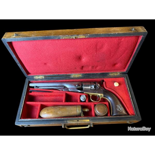COFFRET REVOLVER COLT � PERCUSSION 1860 ARMY cal.44 D EPOQUE