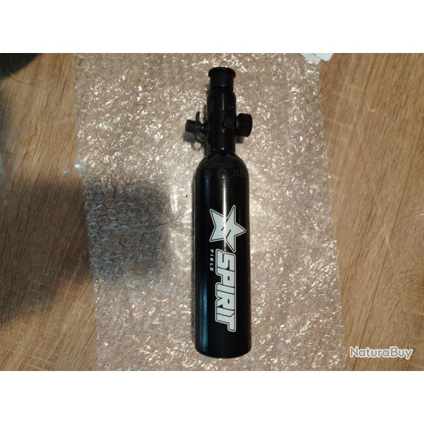 Bouteille air 0.2 L Pi Alu+ Reg TETE LAITON Pi 3000 Psi V3 - FIELD pour PCP ou PAINBALL etc
