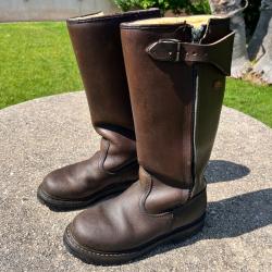 Bottes cuir fourr&eacute;es mouton - taille 40