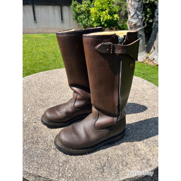 Bottes cuir fourr�es mouton - taille 40