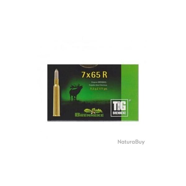 Munitions BRENNEKE cal.7x65R tig 177gr 11.7g par 60