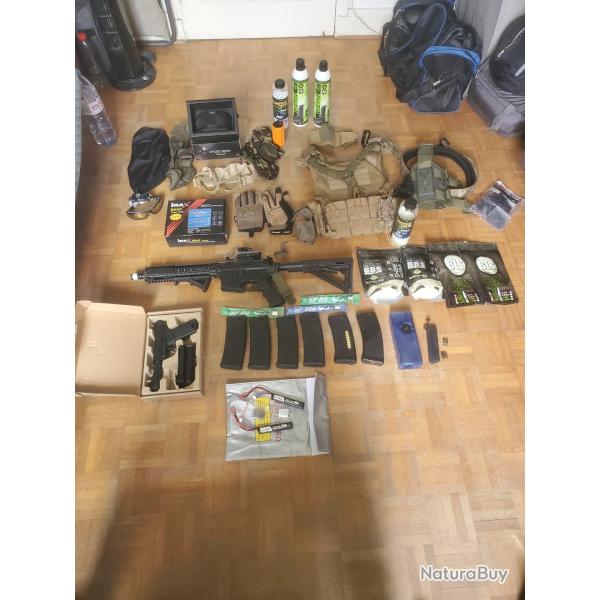 J'arr�te l'airsoft Equipement complet � vendre