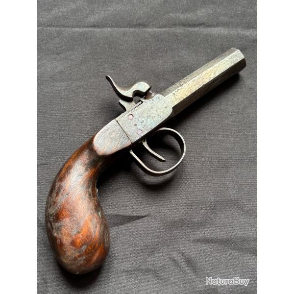 Pistolet de coffre � percussion