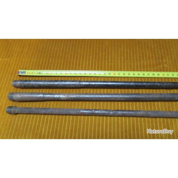 canne fusil   9 mm lot de 3 canons