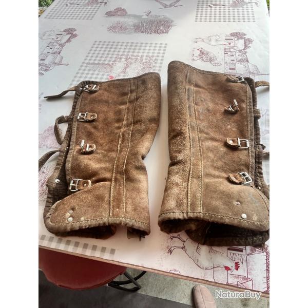 Guette en cuir molletonn�