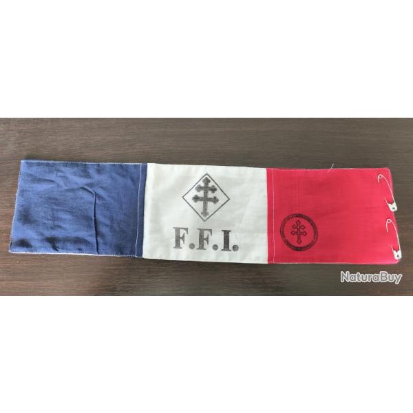 Brassard FFI  r�sistance maquis France WW2  copie ref R3