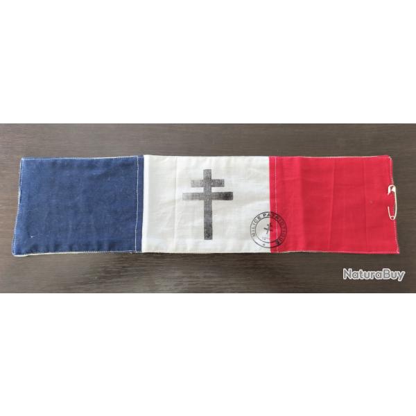Brassard FFI  r�sistance maquis France WW2  copie ref R2