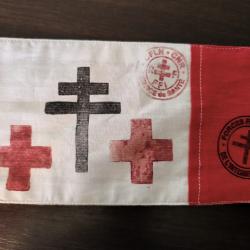 Brassard FFI  r&eacute;sistance maquis France WW2  copie ref R1